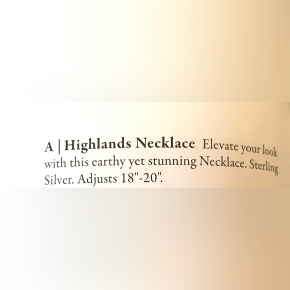 Silpada Sterling Silver Highlands Necklace 18”-20” - Picture 4 of 5